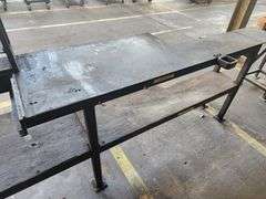 138" Long Steel Work Table