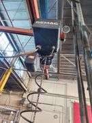 DEMAG Hanging Gantry Rail System w/ 550 lb Electric Hoist – 3 Beam Track Assembly Only
