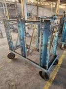 50” X 26” X 51” Blue Rack Trolley