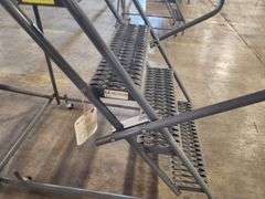 Heavy-Duty Warehouse Rolling Safety Ladder – 3-Step – 40" Top Step Height – 450 lb Capacity