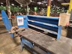 🔧 Heavy-Duty Workstation Table w/ Vise & Fan – 60" x 30"