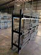 Industrial Shelving Rack   W/Cage Bins