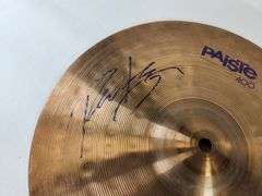 Signed 14” Paiste 400 Hi-Hat Cymbal Pair – Personally Used by Richie Kotzen