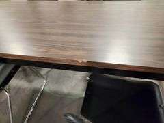 Breakroom Table with 4 Chairs – 89" x 36" x 24.5" Tall