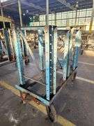 50” X 26” X 51” Blue Rack Trolley