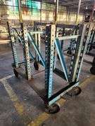 50” X 26” X 51” Blue Rack Trolley