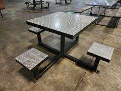 Aluminum Diamond Plate Picnic Table