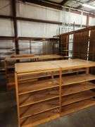 All Shelving, Fixtires, Displays and File Cabinet in Storage Area Factory Outlet Store