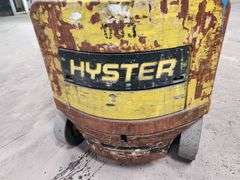 HYSTER 4,100 lb Electric Forklift – Model E50XM – 48 Volt – 240" Lift Height