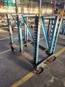 50” X 26” X 51” Blue Rack Trolley