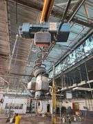 1/4 Ton Jib Crane w/ DEMAG Electric Hoist – Mounted – See Images