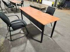 Office Training Desk – 71" x 23.5" x 28.5" with (2) Chairs Included