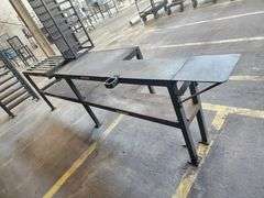 138" Long Steel Work Table