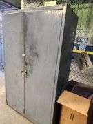 Metal Cabinet w Contents