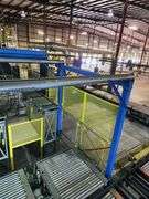 ALVEY 800 PALLETIZING SYSTEM w/ ROBOTIC PALLETIZER & CONVEYORS – (5 STATION LINE)