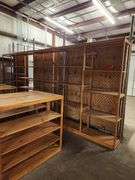 All Shelving, Fixtires, Displays and File Cabinet in Storage Area Factory Outlet Store