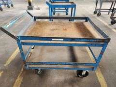 40” X 30” X 36” Metal 2-Tier Rolling Cart