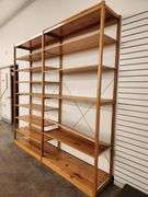 Bid is X 4 Sections Shelving Racks 49”X 18”