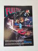 Original 1989 Ibanez Magazine Ad – Full-Tilt Pinball Theme – Hand-Signed by Richie Kotzen