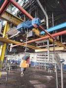 DEMAG Hanging Gantry Rail System w/ 550 lb Electric Hoist – 3 Beam Track Assembly Only