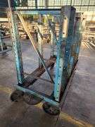 50” X 26” X 51” Blue Rack Trolley