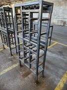 29" x 10" x 64" Steel Tool Rack Station