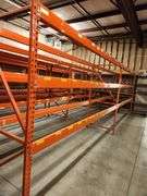 Bid x 2 – Pallet Rack Sections – 8' x 43" Uprights w/ 12' Crossbeams – Buyer Responsible for Removal