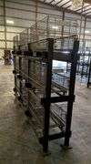 Industrial Shelving Rack   W/Cage Bins
