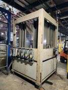 ALVEY 800 PALLETIZING SYSTEM w/ ROBOTIC PALLETIZER & CONVEYORS – (5 STATION LINE)