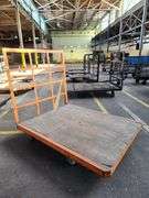 68” X 52” X 60” Steel Frame Wooden Deck Platform Dolly