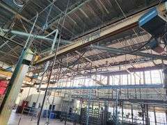 1/4 Ton Jib Crane w/ DEMAG Electric Hoist – Mounted – See Images