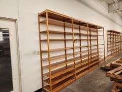 Bid is X 4 Sections Shelving Racks 49”X 18”