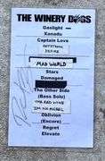 Richie Kotzen's Personal Stage Setlist – Winery Dogs Final Tour (Signed)