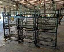 Industrial Shelving Rack   W/Cage Bins
