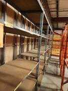 Metal Frame Shelving Strip – 9 Bay Run – 48"W x 24"D x 96"H – Buyer Responsible for Removal