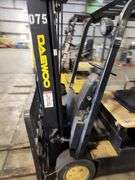 DAEWOO 2,450 lb 3-Wheel Electric Forklift – Model BC15T – 189" Lift Height – NO BATTERY