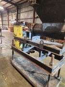 Industrial Auger Mixer with Hopper – Mobile Unit on Casters