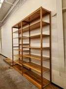 Bid is X 4 Sections Shelving Racks 49”X 18”