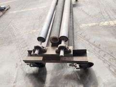 Mesh Belt Dispenser / Uncoiler – 92” Frame w/ Stainless Roll