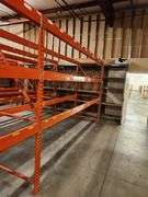 Bid x 2 – Pallet Rack Sections – 8' x 43" Uprights w/ 12' Crossbeams – Buyer Responsible for Removal