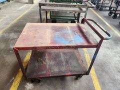 38” X 24” X 36” Metal 2-Tier Rolling Carts