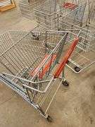 Bid x 7 Chrome Metal Shopping Carts From Libbey Shreveport Outlet Shopping Store