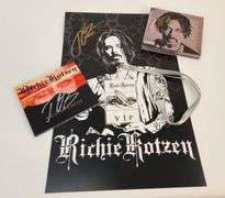 Richie Kotzen Fan Bundle – Signed Poster, Signed CDs, & VIP Badge