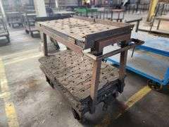 49” X 25” X 43” Metal 2-Tier Rolling Carts