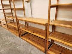 Bid is X 4 Sections Shelving Racks 49”X 18”