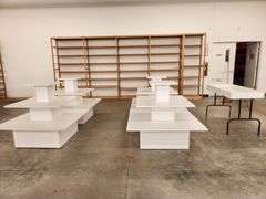 Bid is X 5 Retail Display Tables