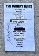 Richie Kotzen's Personal Stage Setlist – Winery Dogs Final Tour (Signed)