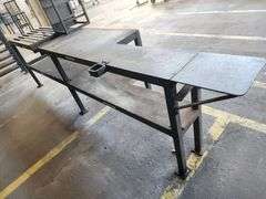 138" Long Steel Work Table
