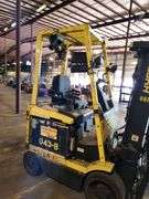 HYSTER 4,500 lb Electric Forklift w/ Charger – Model E45XM2-27  – 189" Lift Height w/ INTERMEC T2455 Terminal