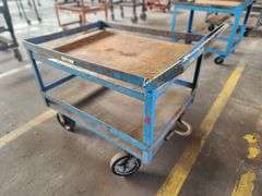 40” X 30” X 36” Metal 2-Tier Rolling Cart